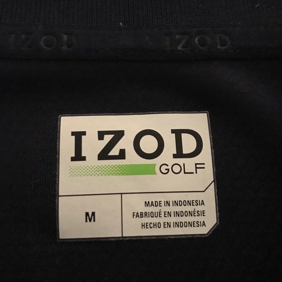 Izod Golf Men’s Shirt - M (Navy) - Picture 3 of 6